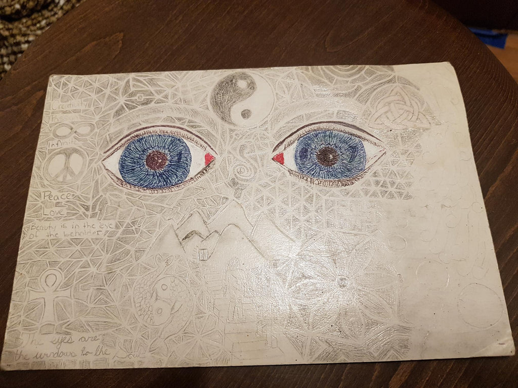 9 x 6 Floating Eyes Print